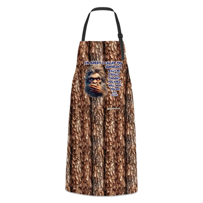 Bigfoot "I'm sorry I called you Ignorant" - Waterproof Apron with Pockets, grilling