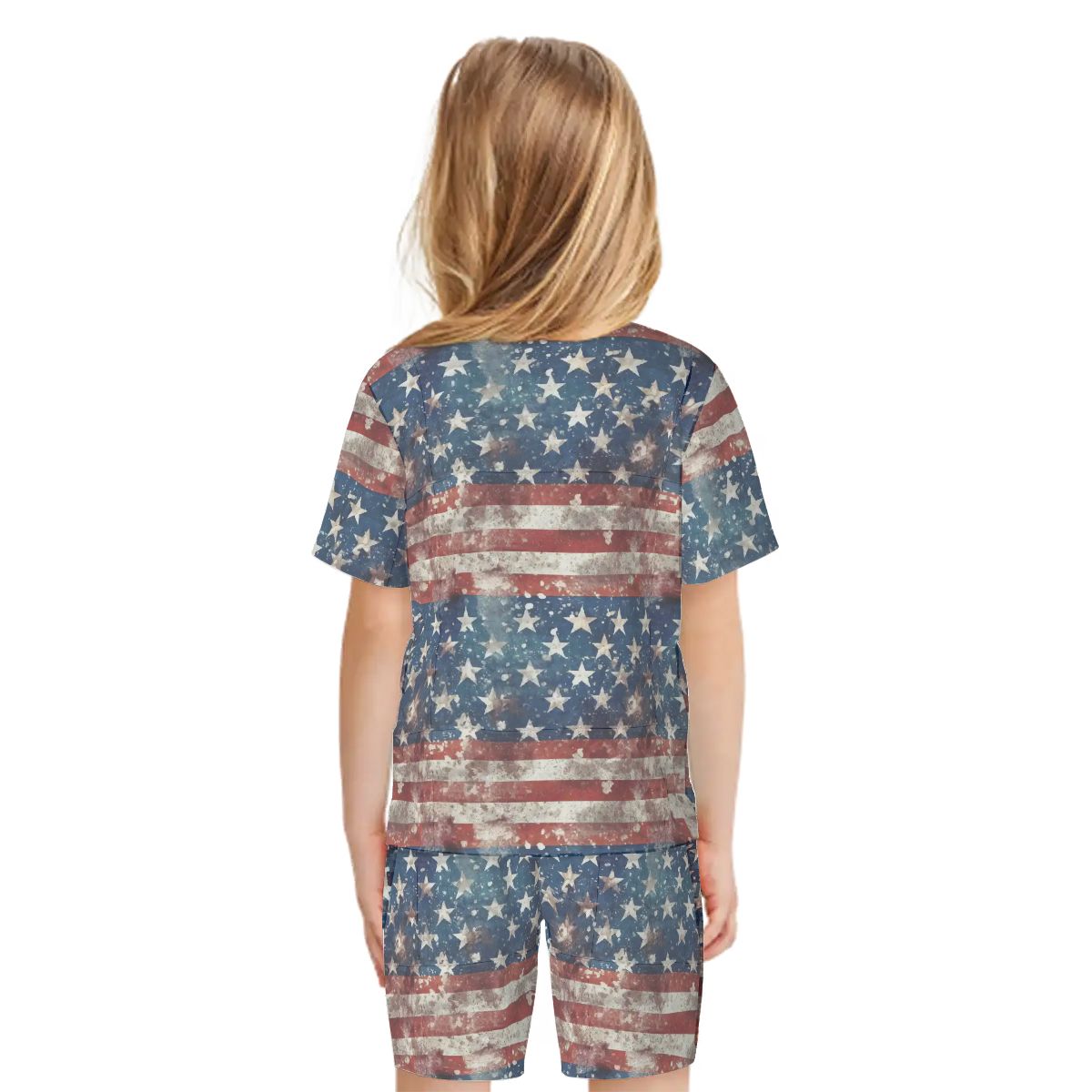 Children’s 2 Piece Short Pajama Set - Baby Donald Trump