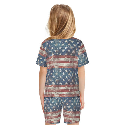 Children’s 2 Piece Short Pajama Set, Donald Trump Dancing