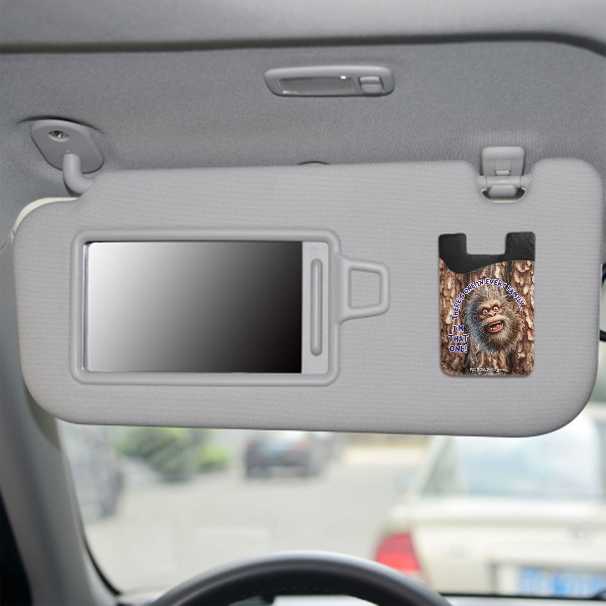Sasquatch "One In Every Family" Phone Card Holder