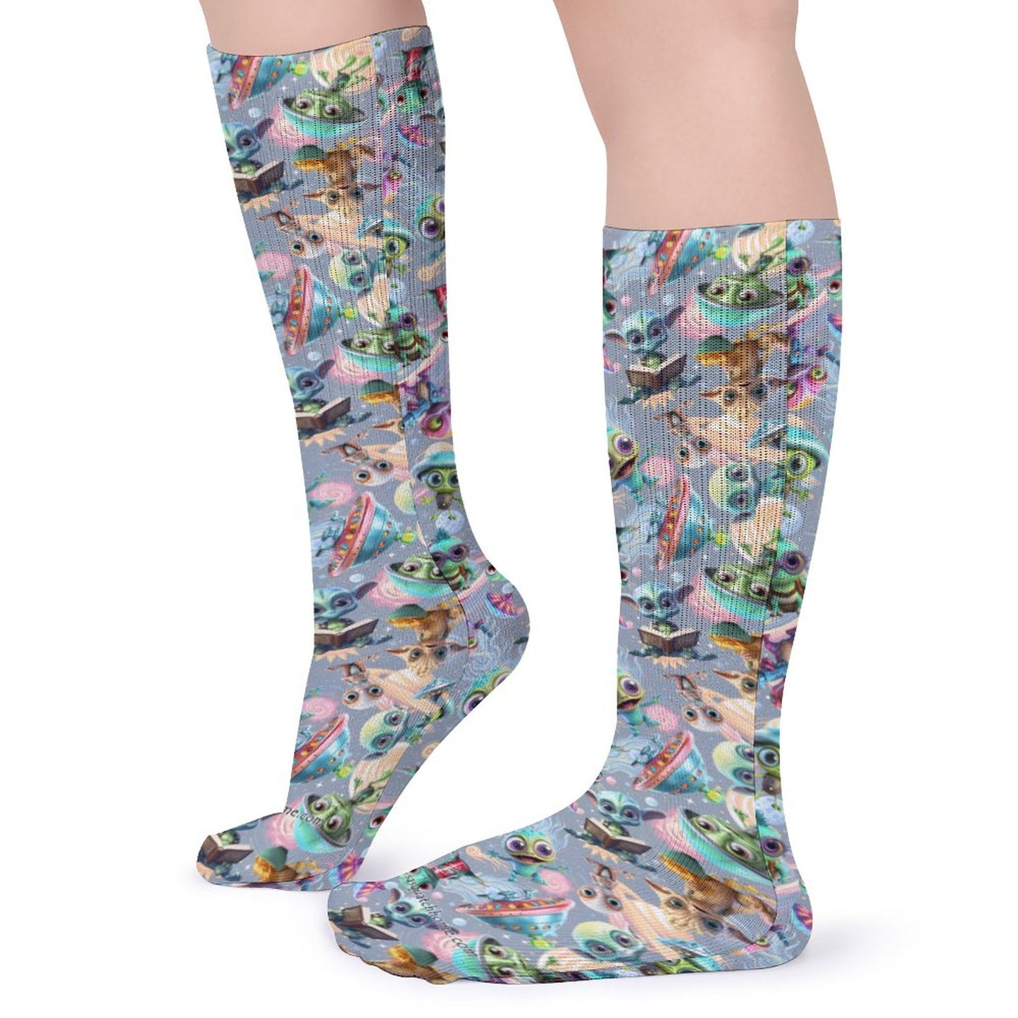 10 Animal Designs, 15.5 Inch Tube Socks