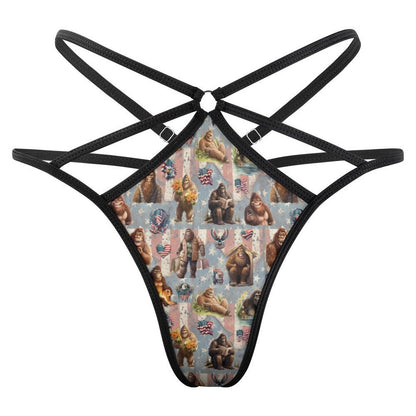 20 Bigfoot / Sasquatch Designs, Sexy G String Thong for Women