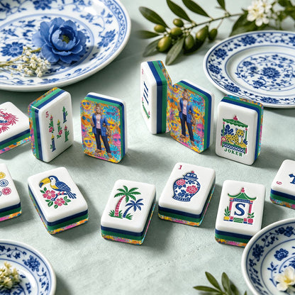Teacher Sasquatch Chinoiserie Chic American Mahjong Tiles