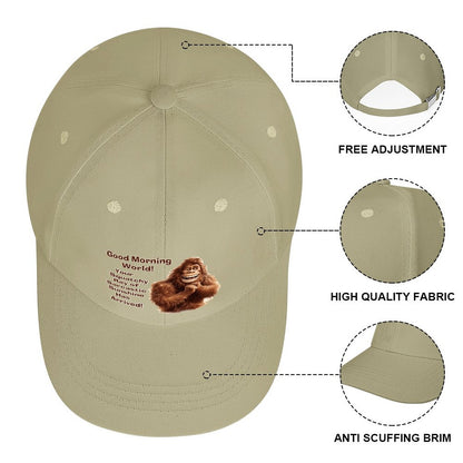 Bigfoot, Sasquatch “Good morning..", Baseball Cap – 8 Colors