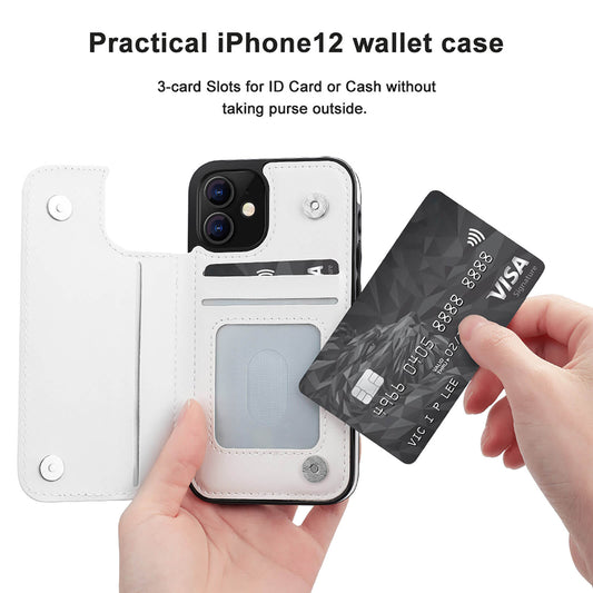 iPhone 12 Series Cell / Mobile phone Flip wallet case- 10 Animal Designs