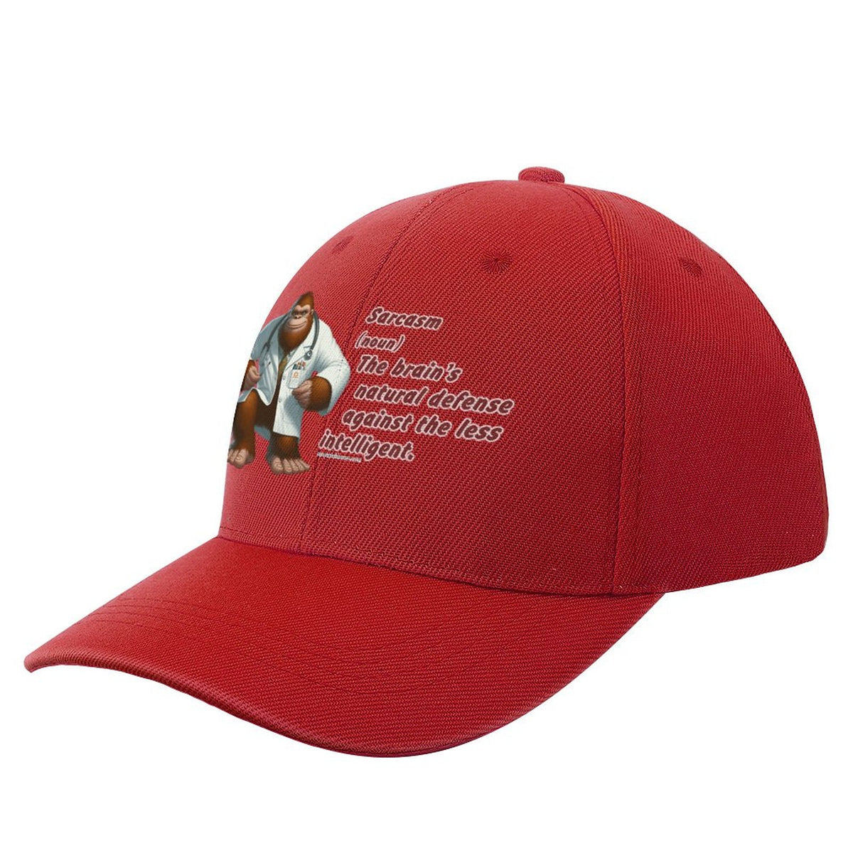 “Sarcastic Sasquatch” Series Polyester Baseball Caps – “Sarcasm…”