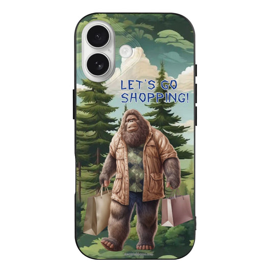 Bigfoot / Sasquatch "let's go shopping", iPhone 17 TPU Black Phone Case