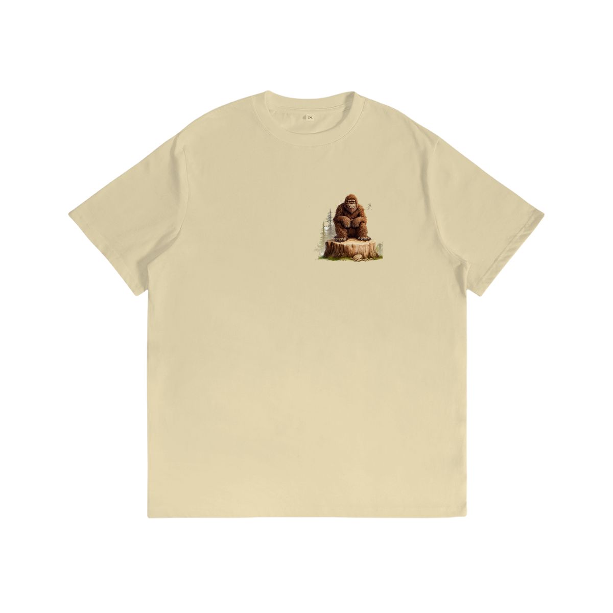 Sarcastic Sasquatch Short Sleeve 100% Cotton T-shirt- Double Sided