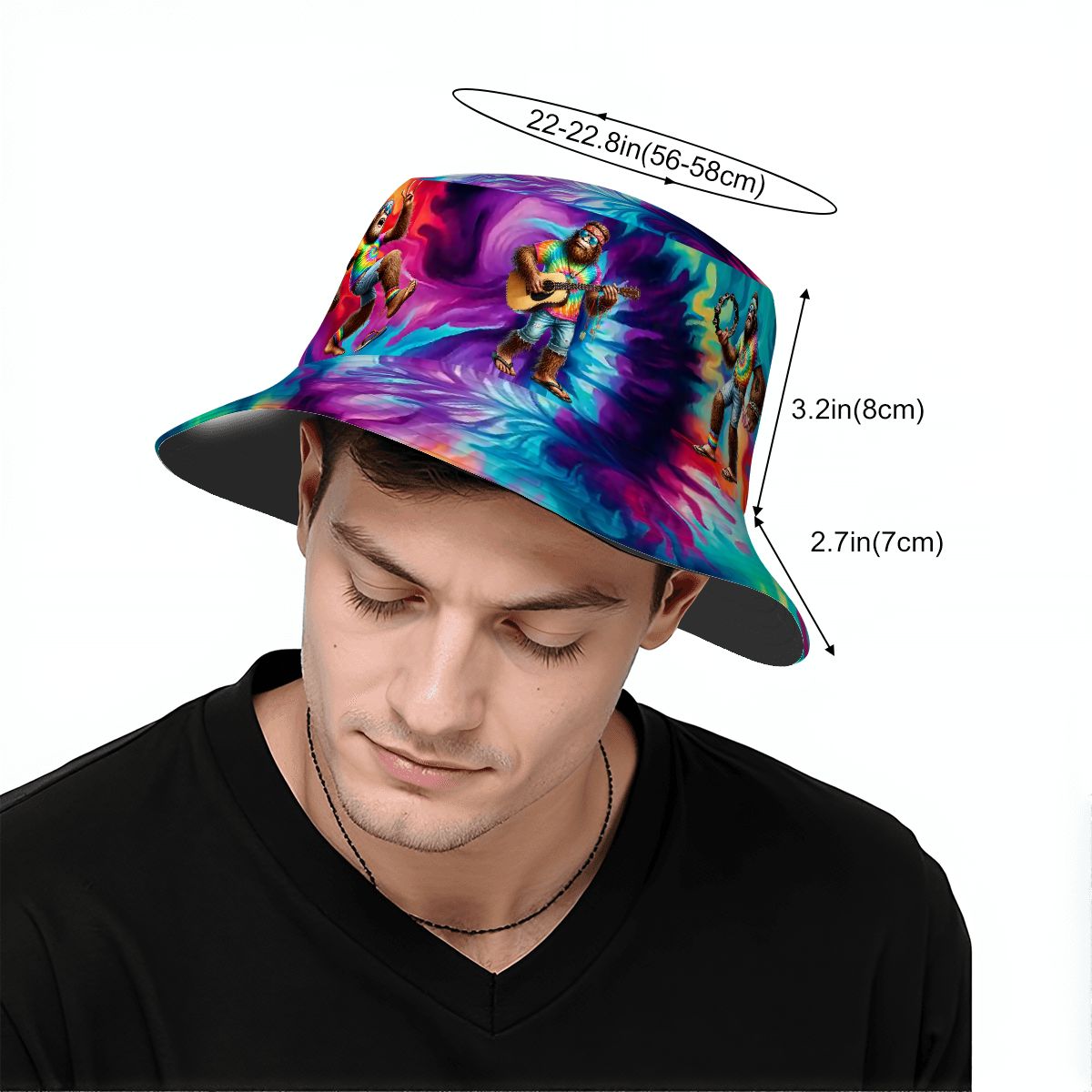 Bigfoot / Sasquatch Band, Adult Bucket Hat