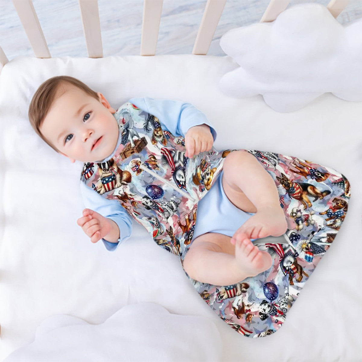8 Patriotic Designs, Sleeveless Baby Sleep Sack