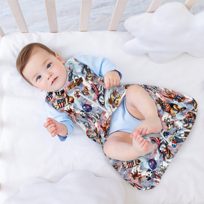 8 Patriotic Designs, Sleeveless Baby Sleep Sack