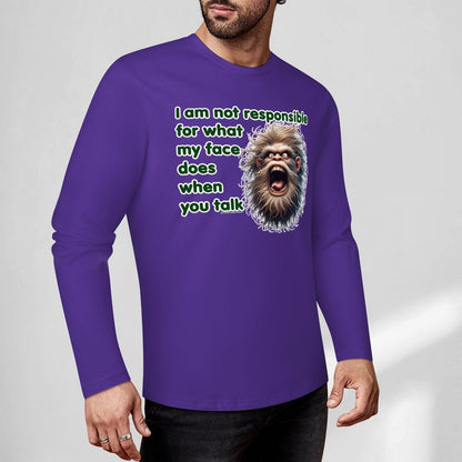 Bigfoot - Sasquatch Cotton Unisex Long Sleeve T-shirt