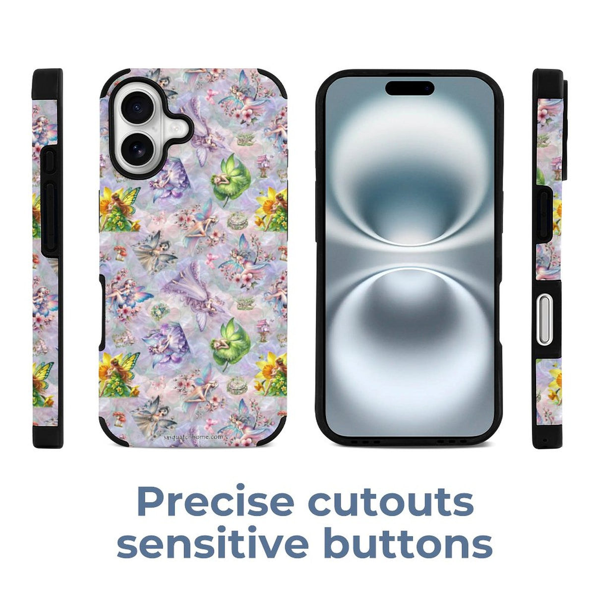6 Fairy Designs, Microfiber iPhone 16 Cases