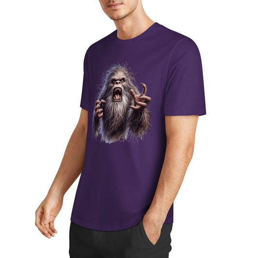 Bigfoot - Sasquatch Angry Short Sleeve Cotton T-Shirt