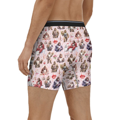 Bigfoot, Sasquatch Men's Silky Extended Boxer Briefs - 19 Designs