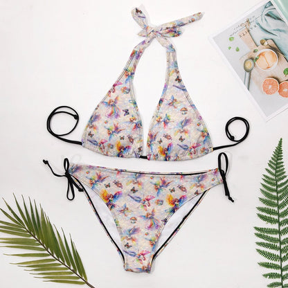 Fairies - Two Piece String Bikini Halter Swimsuits