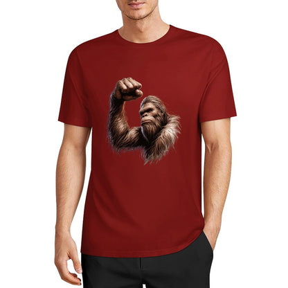 Bigfoot - Sasquatch Big Muscle Short Sleeve Cotton T-Shirt