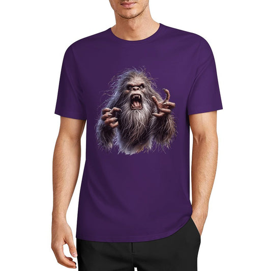 Bigfoot - Sasquatch Angry Short Sleeve Cotton T-Shirt