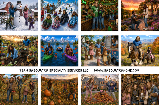 2027 Bigfoot / Sasquatch Calendar 2
