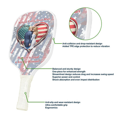 Donald & Melania Trump "Behind every goo man", Pickleball Paddle