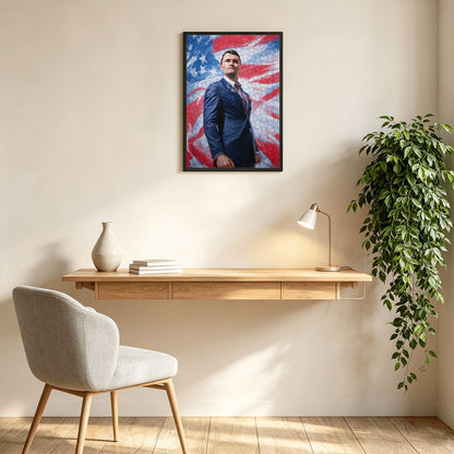 Charlie Kirk 300pcs Wooden Vertical Jigsaw Puzzle