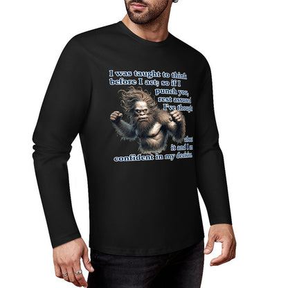 Bigfoot - Sasquatch Cotton Unisex Long Sleeve T-shirt