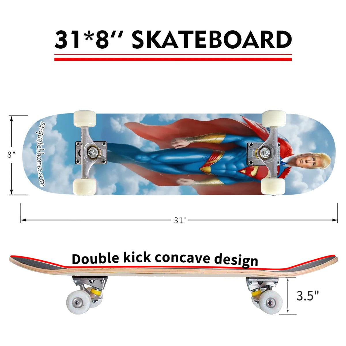 High Density 7 Layer Skateboard, Made In USA