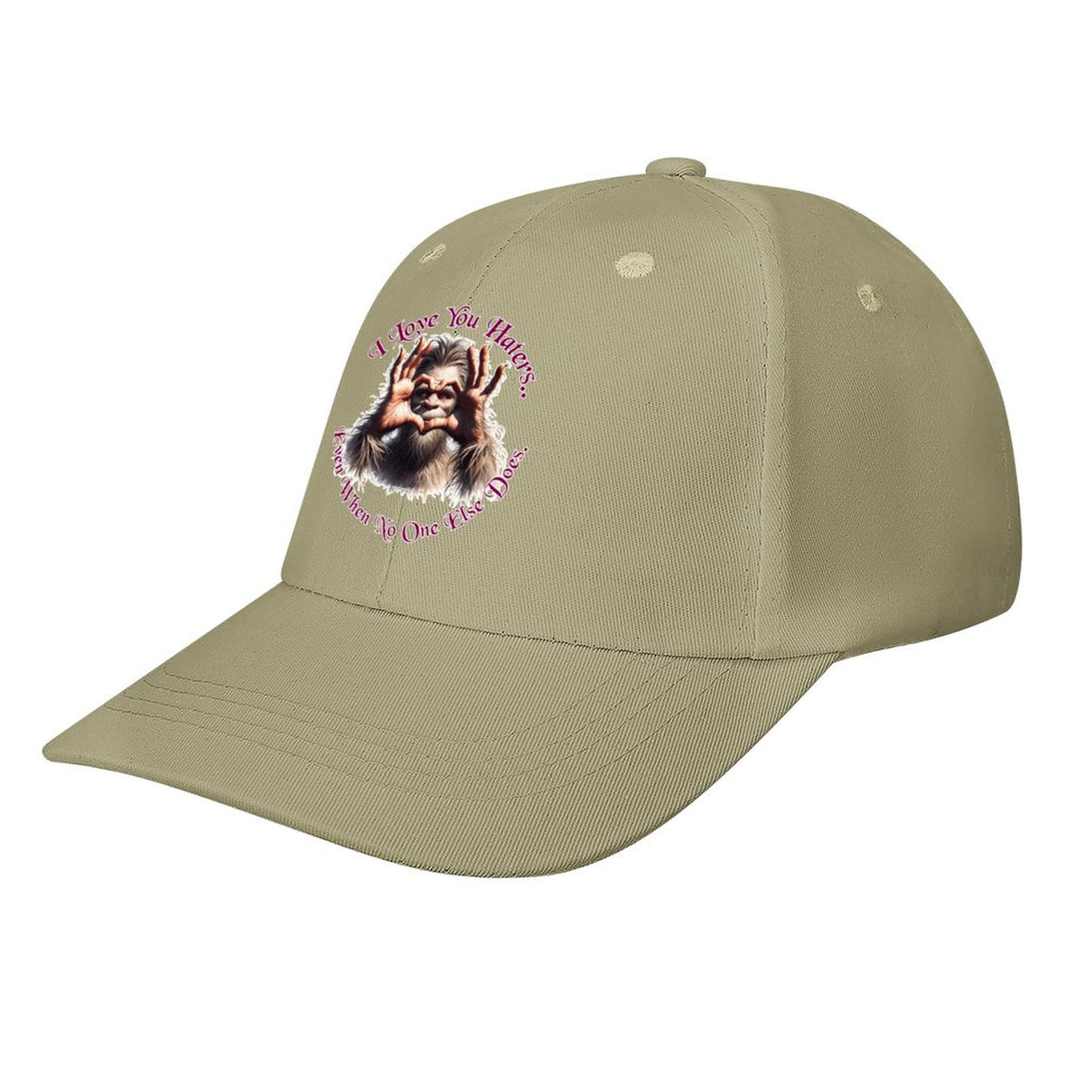 Bigfoot, Sasquatch “I love you..", Baseball Cap – 8 Colors