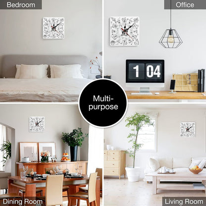 Gardening Square Wall Clock- Made in USA