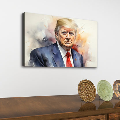Donald Trump, 32"x20" Canvas Prints Wall Art