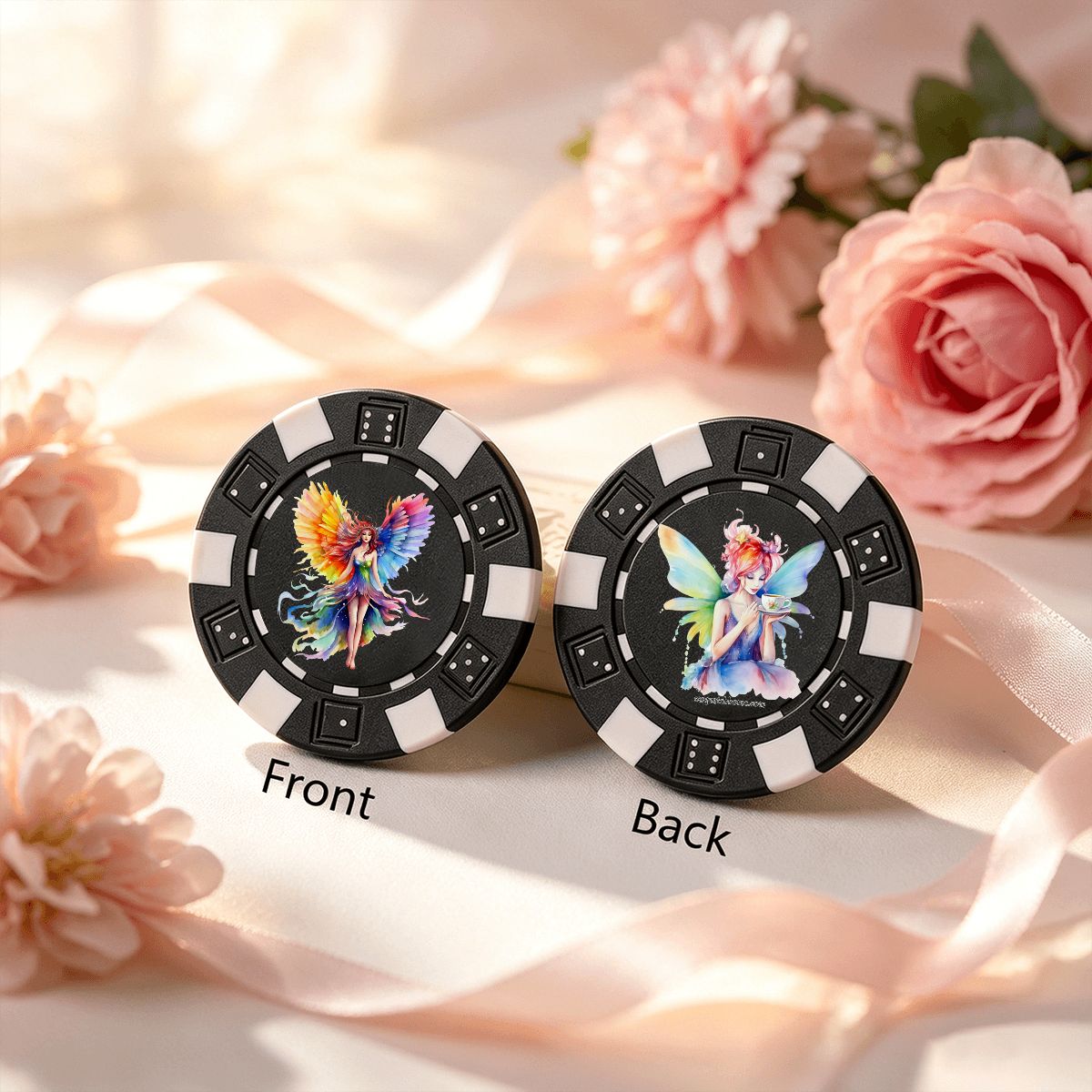 Fairies 10 Piece Poker Chips Set