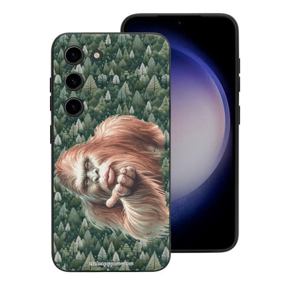 Sasquatch, Bigfoot Blow Kiss, Samsung S23 Series Cell Phone Case