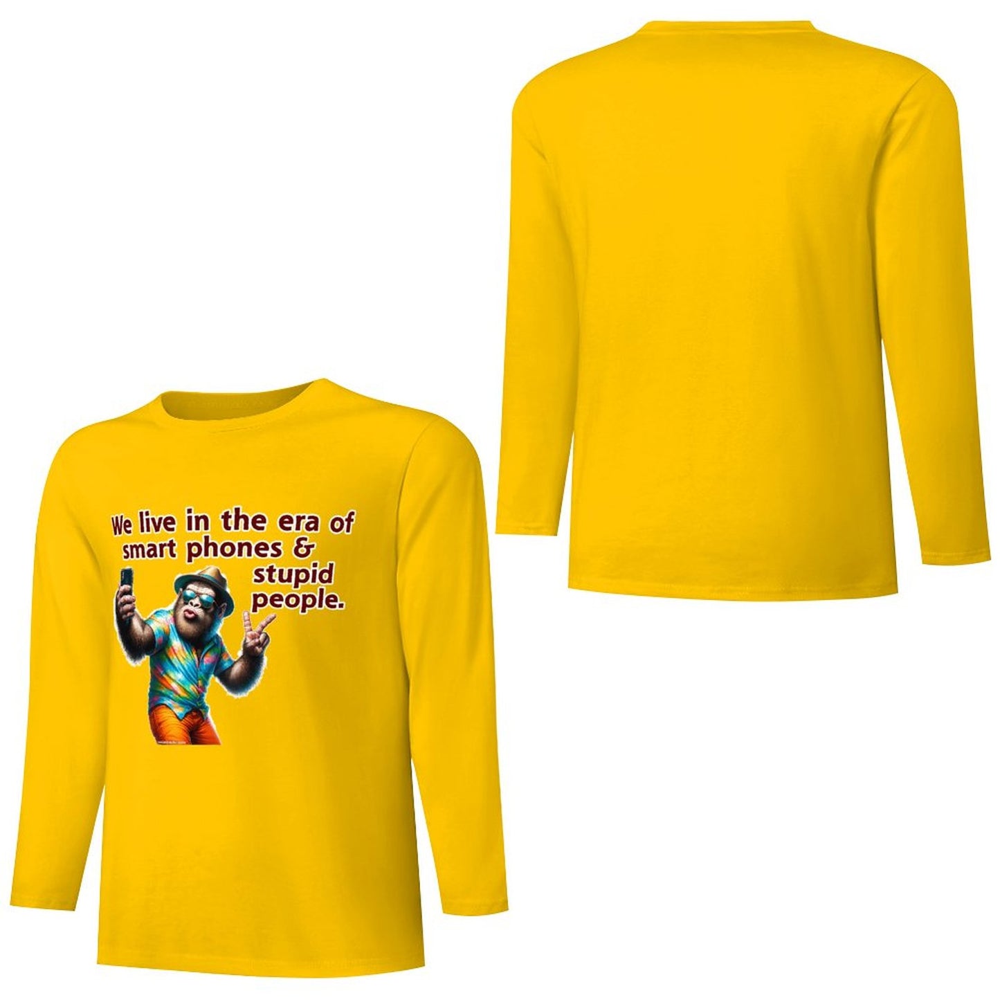 Bigfoot - Sasquatch Cotton Unisex Long Sleeve T-shirt