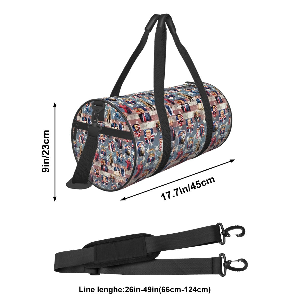 Trump Themed Duffle Bags, Large Capacity Sports Bag, Travel Bag
