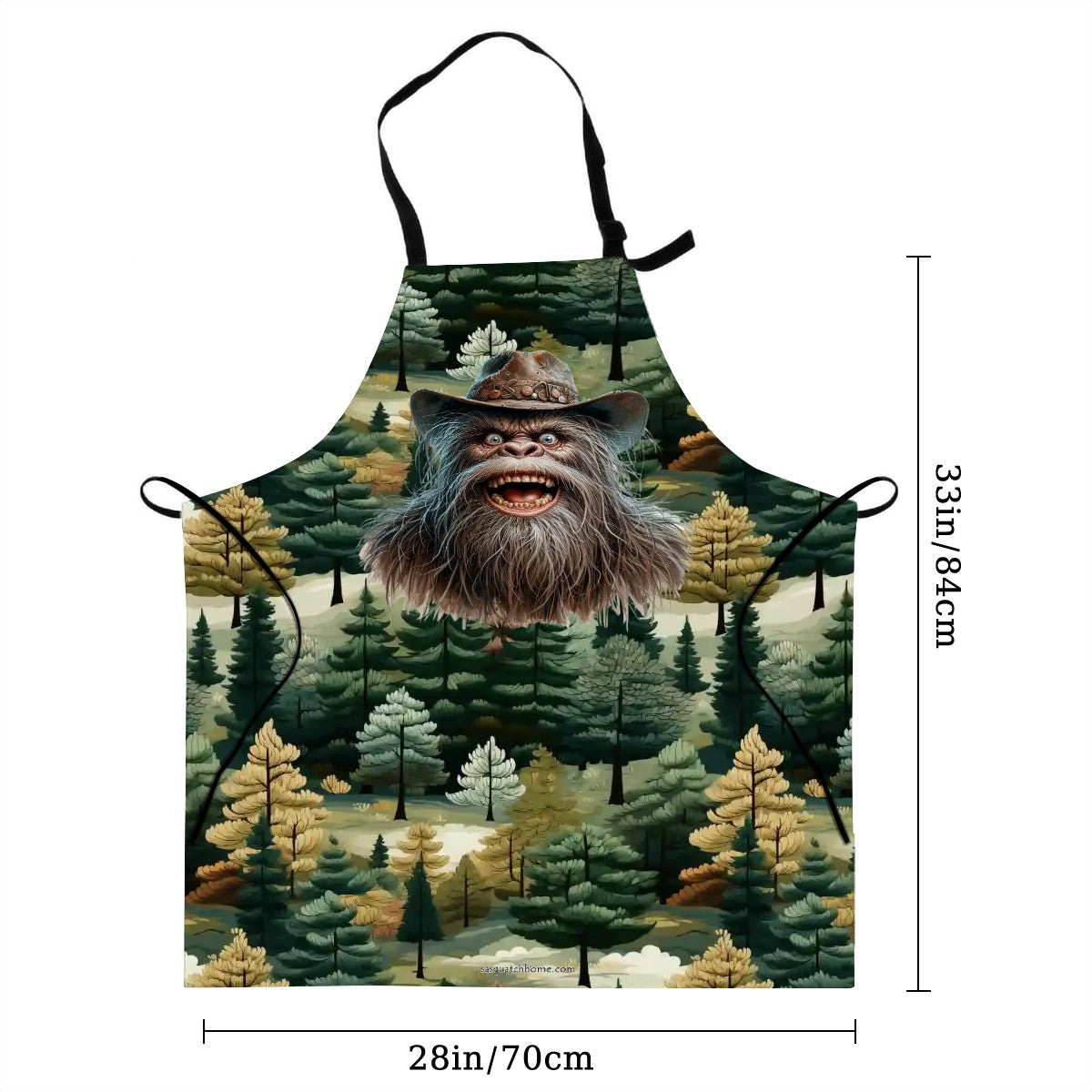 Mountain Sasquatch Waterproof Apron with Pockets