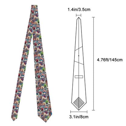 Donald Trump Superheroes, Silky Polyester Dapper Neck Tie
