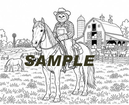 Sasquatch Coloring Book - Family Images- 16 images