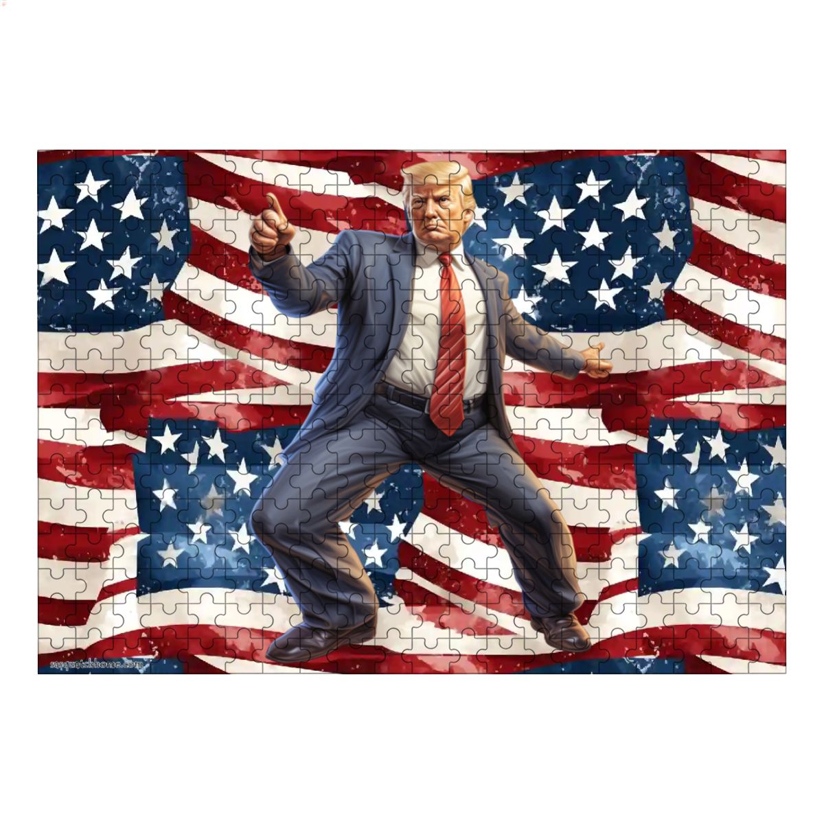 Donald Trump Dancing 300pcs Horizontal Wooden Jigsaw Puzzles