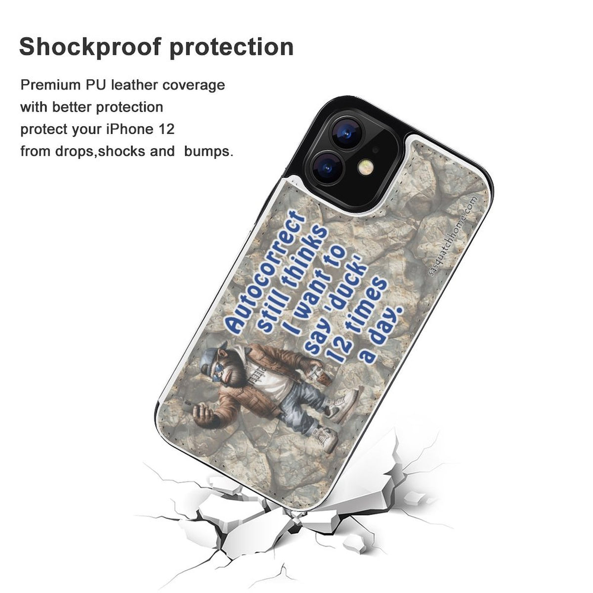 iPhone 12 Series Cell / Mobile phone Flip wallet case- , "Autocorrect.."