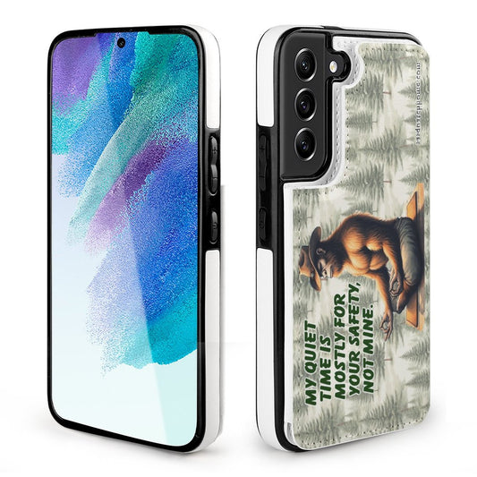 Bigfoot, Sasquatch, "My Quiet Time..." - Samsung S22 Phone Case / Phone Case Wallet