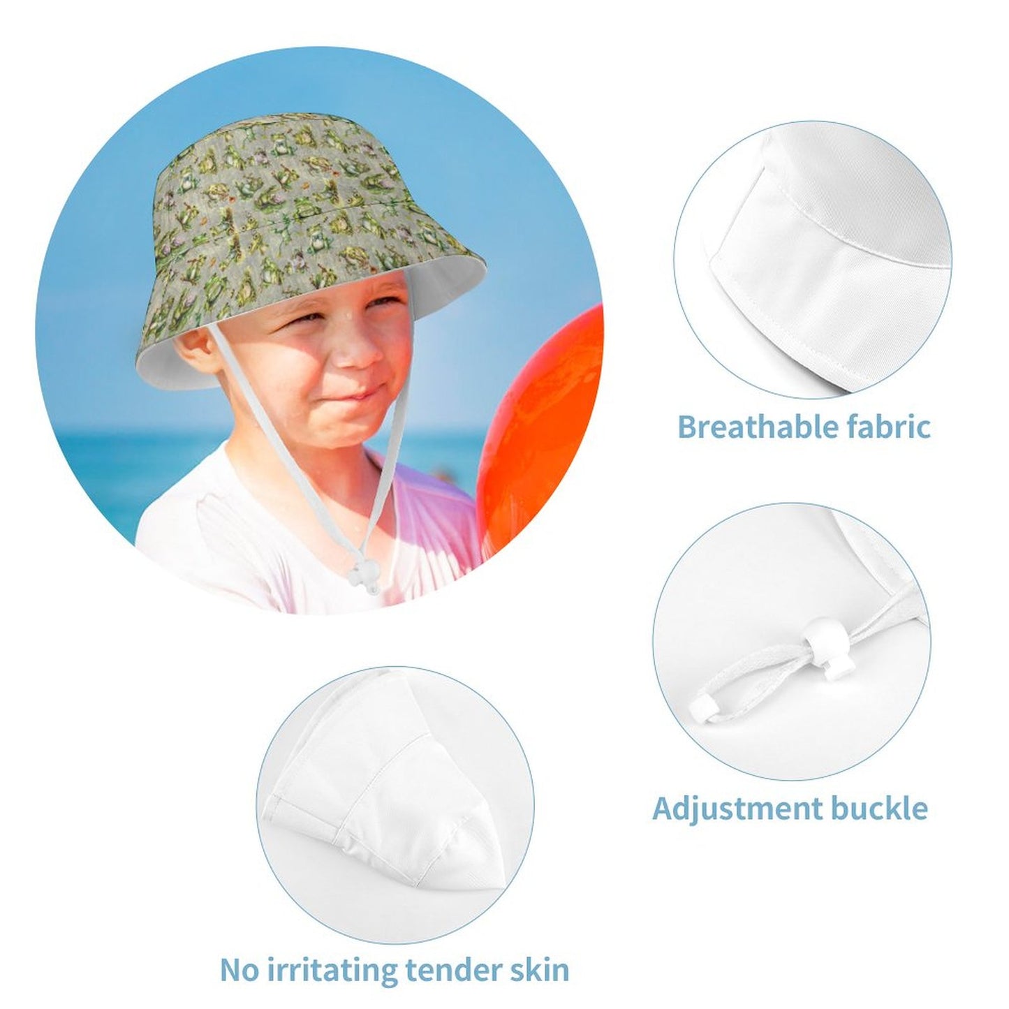 10 Animal Designs, Kid’s Bucket Hat