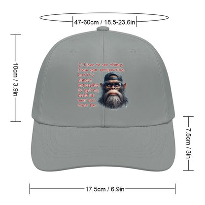Bigfoot, Sasquatch “I'd love to see things..", Baseball Cap – 8 Colors