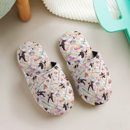 20 Trump Designs, Children's Cotton Flannel Slippers