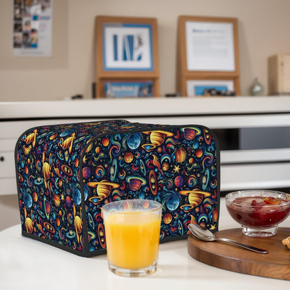 12 Galaxy Outer Space Designs, 4 Slice Toaster Cover