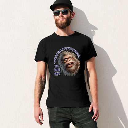 "There's on in every family...", Bigfoot, Sasquatch, Cotton Short Sleeve T-shirt