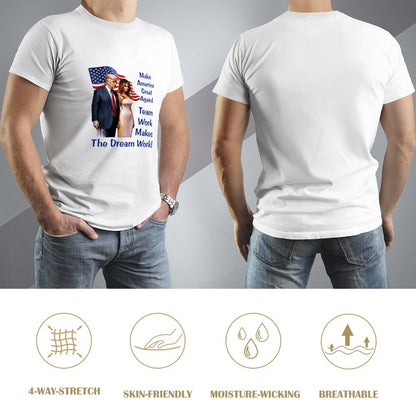 "Team Work makes the Dream work..", Donald Trump, Short Sleeve Cotton T-shirt