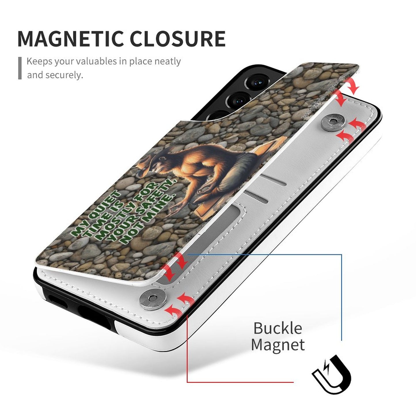 Bigfoot, Sasquatch, Samsung S21 Ultra, Phone Case / Flip Cover Wallet - My Quiet time..."