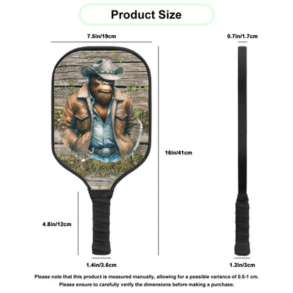 Cowboy Sasquatch / Bigfoot Pickleball Paddle
