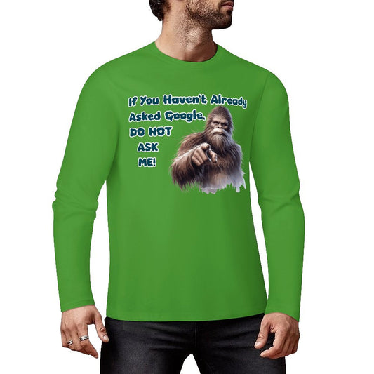 Bigfoot - Sasquatch Cotton Unisex Long Sleeve T-shirt