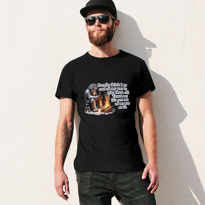 "People Say I go out of my way", Bigfooot, Sasquatch - Short Sleeve Tshirt Men
